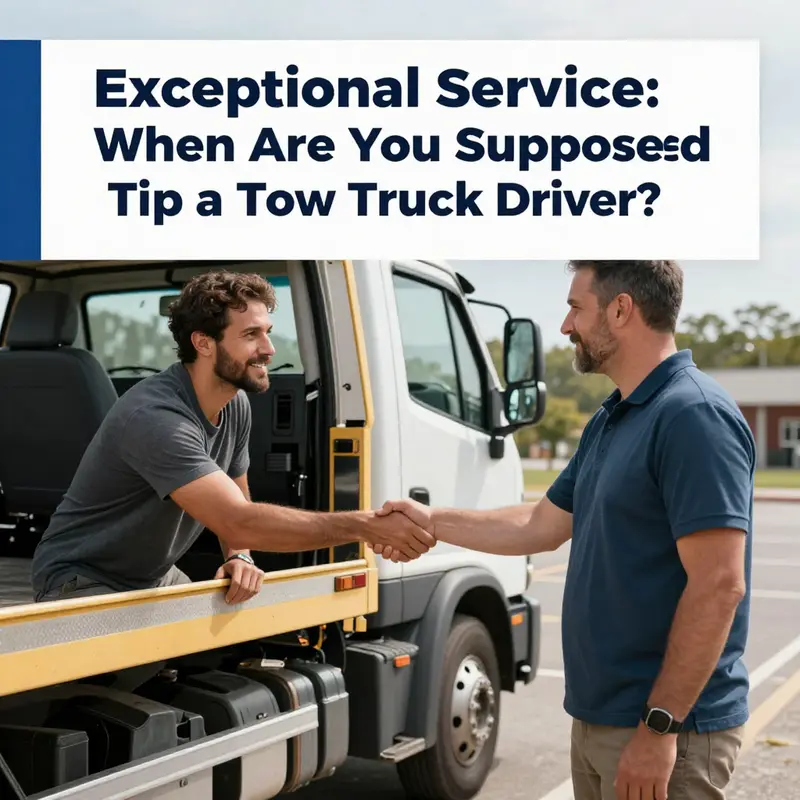 Understanding the customs of tipping in the towing industry.