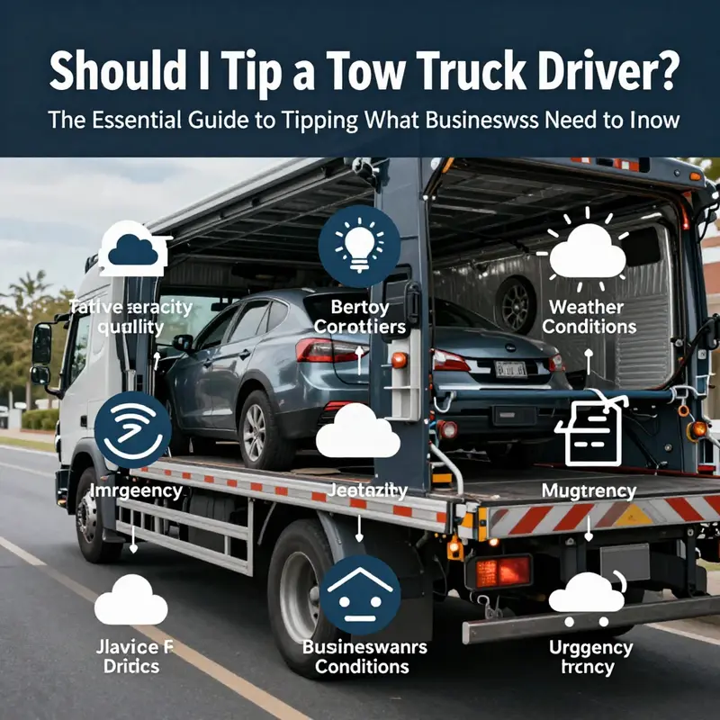 A tow truck driver providing prompt assistance during an emergency situation.