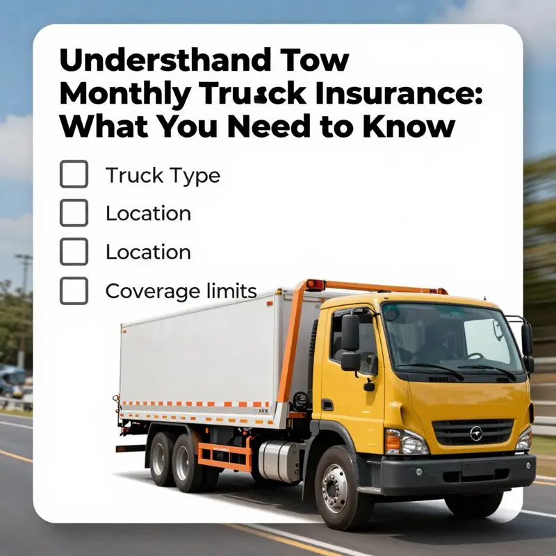 Graph depicting the average monthly costs of tow truck insurance reflecting different ranges.