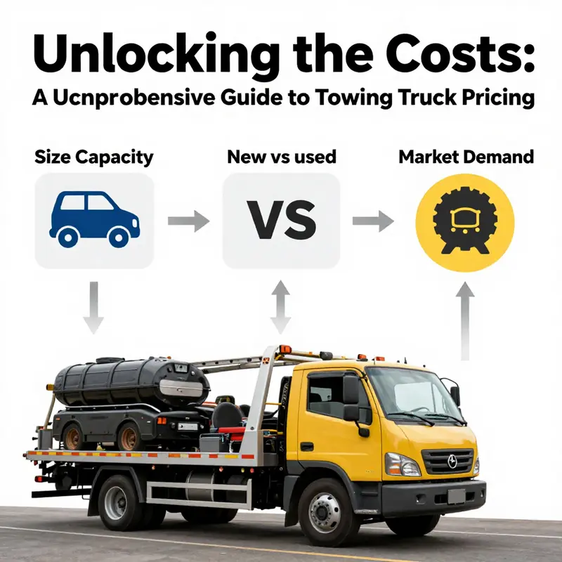Diverse range of towing trucks at a dealership, emphasizing price diversity.