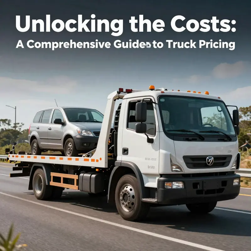 A towing truck helping another vehicle on the road, representing the industry's services.