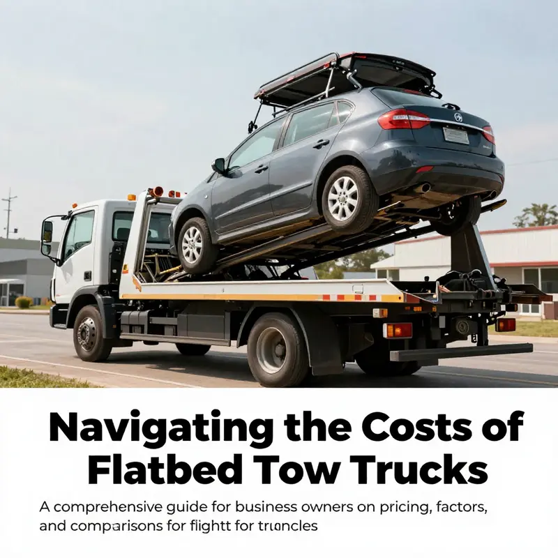 A flatbed tow truck loading a vehicle, demonstrating its functionality and utility.