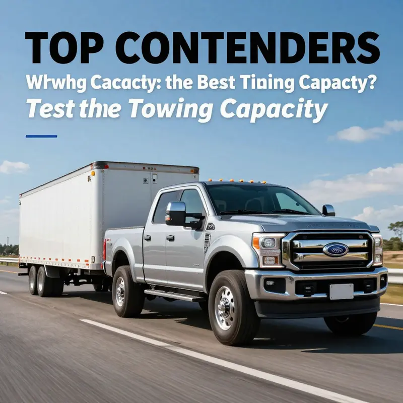 The Ford F-450 Super Duty showcasing its unrivaled towing capacity in action.