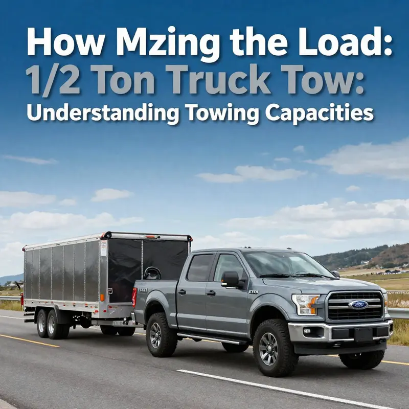 A Ford F-150 demonstrating its towing prowess on a picturesque road.