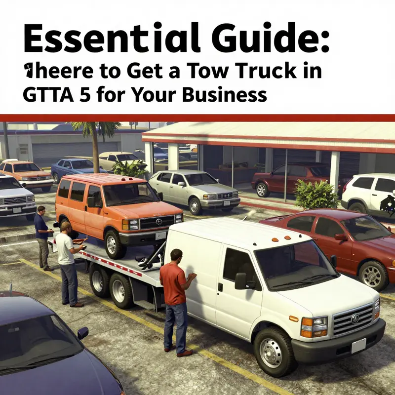 Explore various dealership options for purchasing a tow truck in GTA Online.