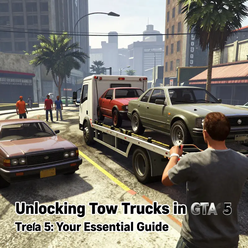 A Tow Truck available for purchase at the GTA Online Vehicle Dealership.