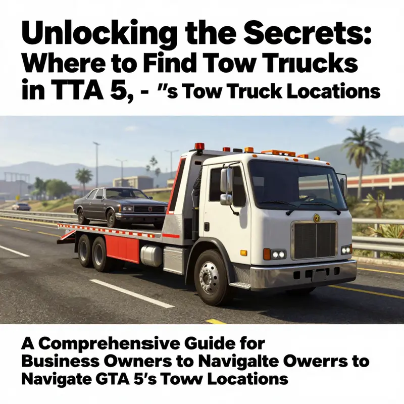 A tow truck engaging in transport on a highway in GTA 5.