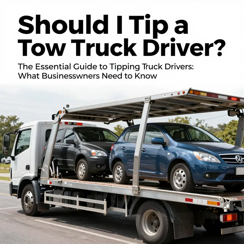 A tow truck driver providing prompt assistance during an emergency situation.
