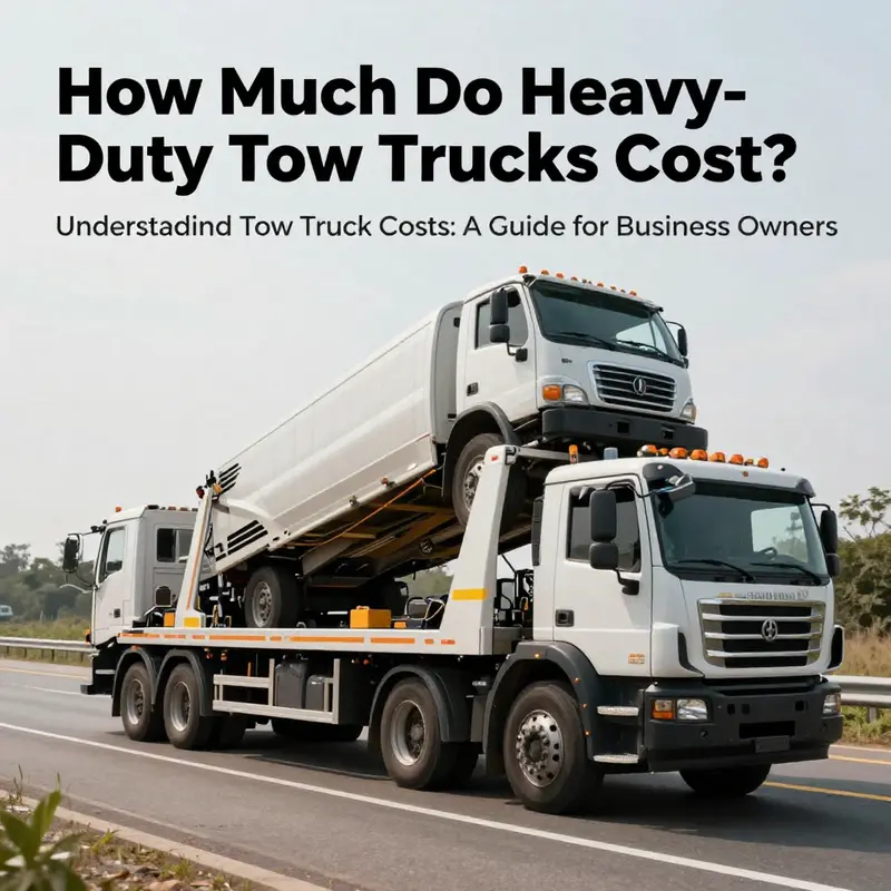 A well-maintained light-duty tow truck ready for roadside assistance.