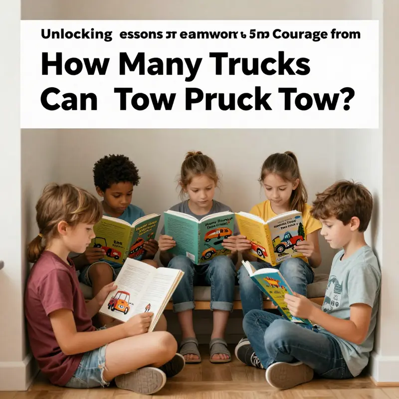 The scene depicting the little tow truck helping its friends signifies the importance of supporting one another.