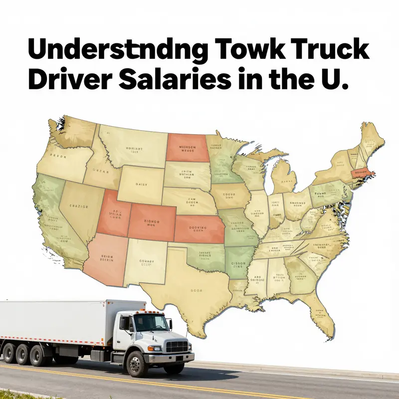 Average hourly wages for tow truck drivers across different U.S. states.
