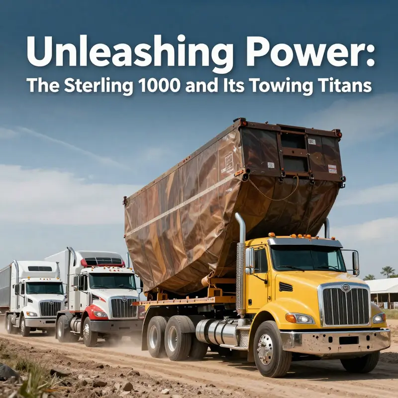 The Sterling 1000 demonstrates its unmatched towing capacity by hauling significant cargo across challenging terrains.