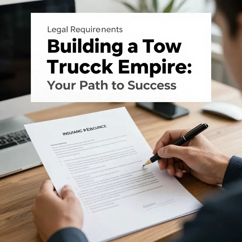 A business owner conducts market research to shape their tow truck company strategy.