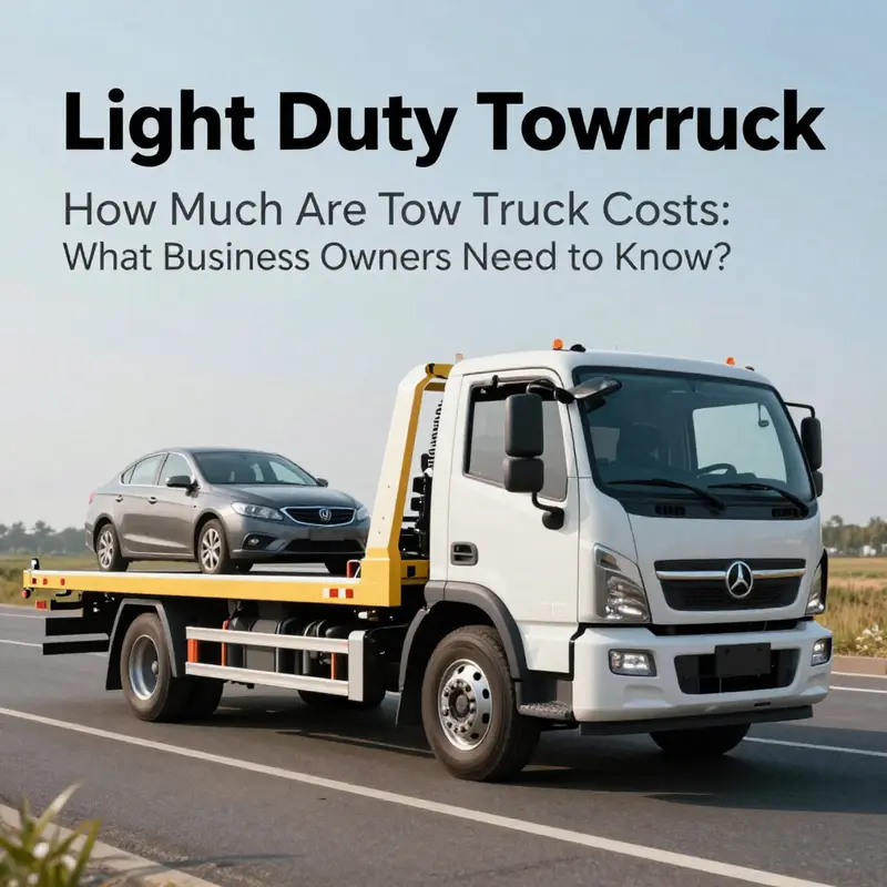 A light-duty tow truck ready for small vehicle recovery.