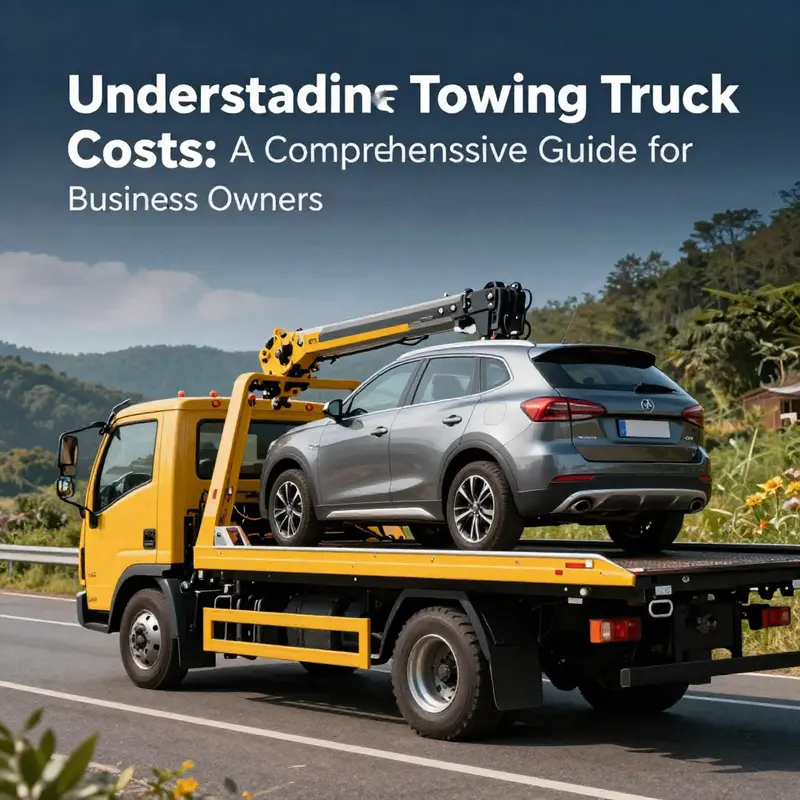 A modern light-duty tow truck, ideal for compact SUVs and sedans, showcasing its features and capabilities.