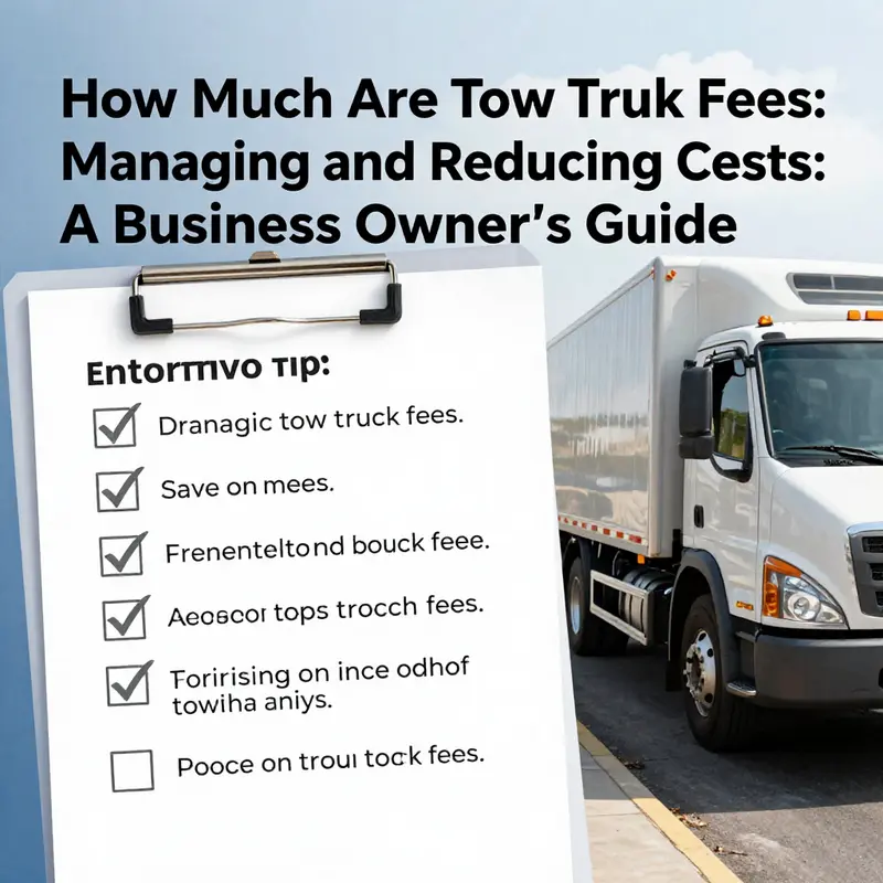 Infographic showing average towing costs based on distance and vehicle type.