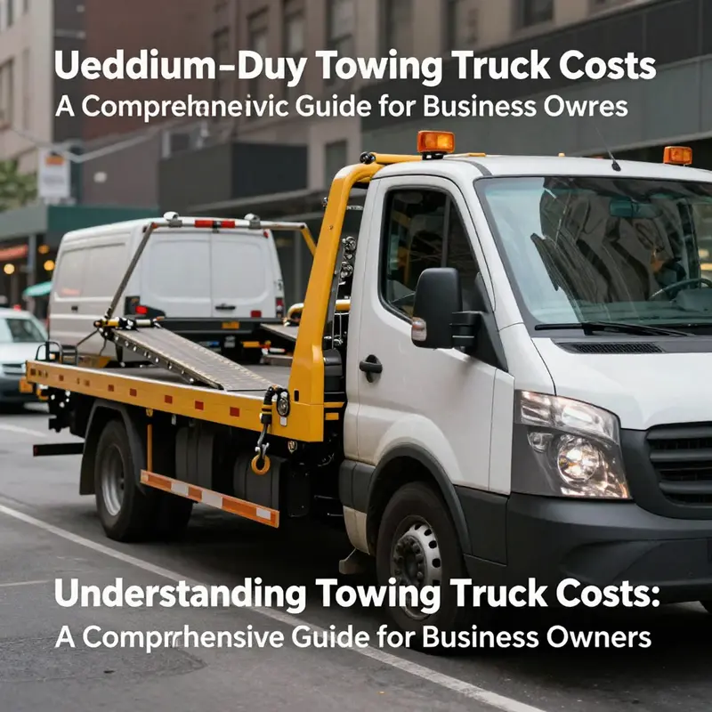 A modern light-duty tow truck, ideal for compact SUVs and sedans, showcasing its features and capabilities.