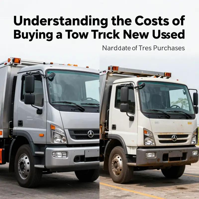 A comparison of new and used tow trucks to highlight financial implications for business owners.