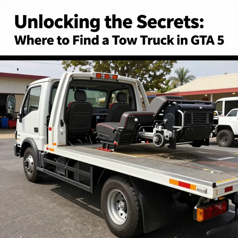Key locations for spotting tow trucks throughout Los Santos in GTA 5.
