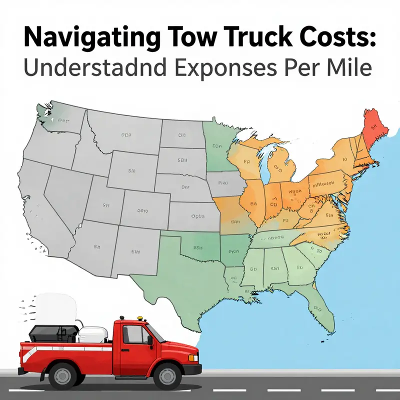 Cost components of towing services including base fees and per-mile charges.