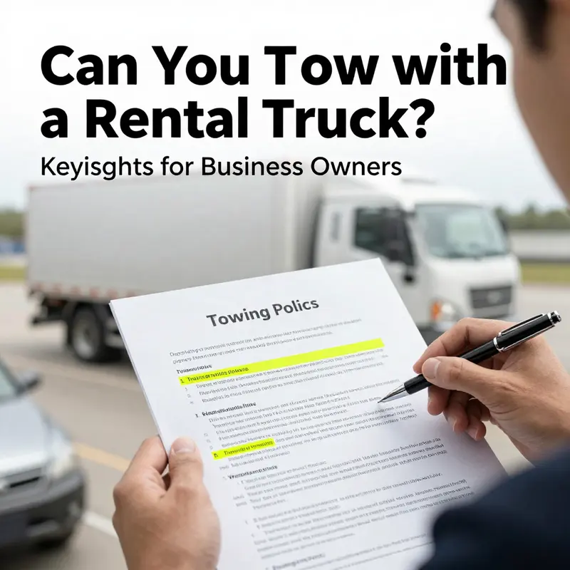 Insight into the towing capacity metrics displayed on the rental truck’s dashboard.