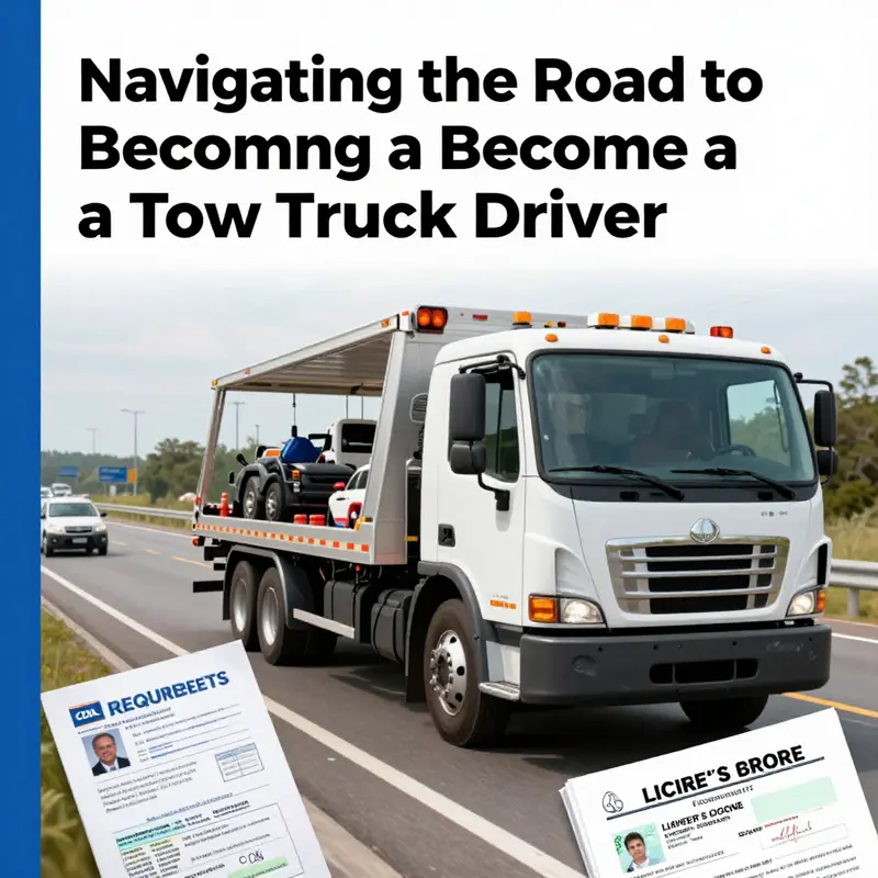 Understanding the key licensing and age requirements for becoming a tow truck driver.