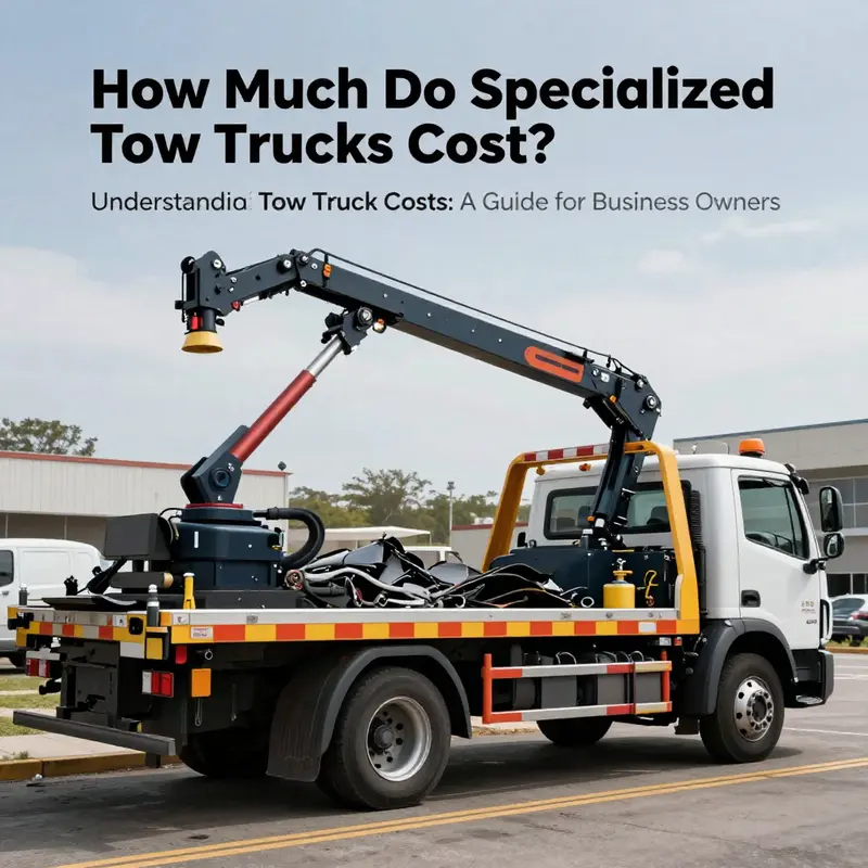 A well-maintained light-duty tow truck ready for roadside assistance.