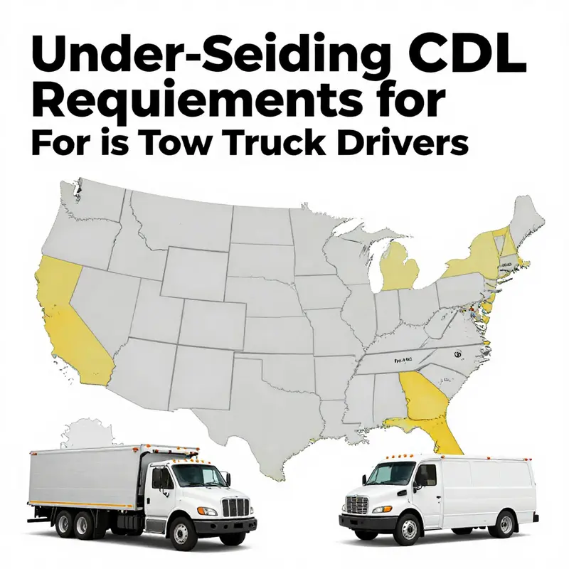 A tow truck driver reviewing CDL requirements to understand their legal obligations.