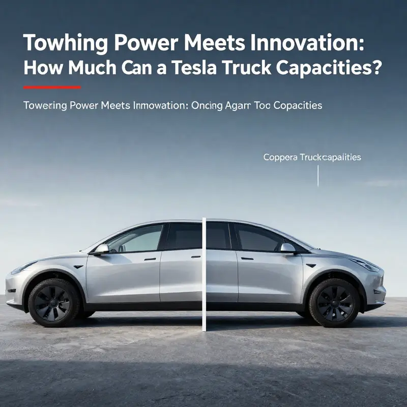 The Tesla Cybertruck demonstrating its impressive towing capability with heavy equipment.