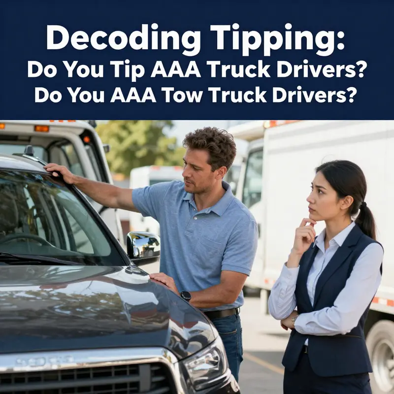 An insightful look at the context of tipping practices within roadside assistance.