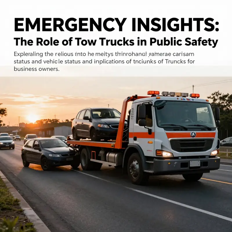 A tow truck helping a vehicle on the highway at sunset, symbolizing the urgency and importance of roadside assistance.