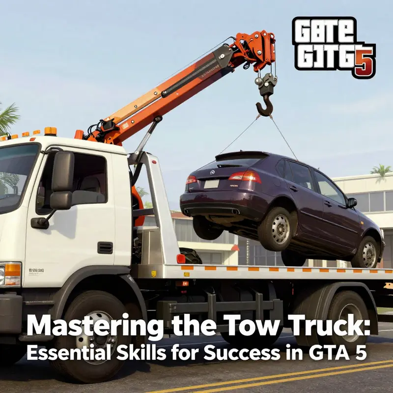 Understanding the fundamental operations of a tow truck in GTA 5.