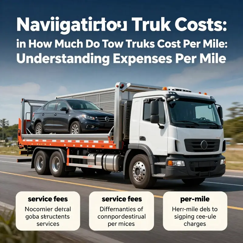 Cost components of towing services including base fees and per-mile charges.
