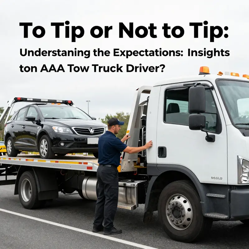A tow truck driver exemplifying service standards while assisting a stranded vehicle.