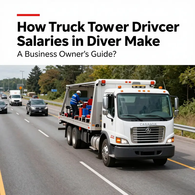 A Canadian tow truck in action, reflecting the operational context of driver salaries in Canada.