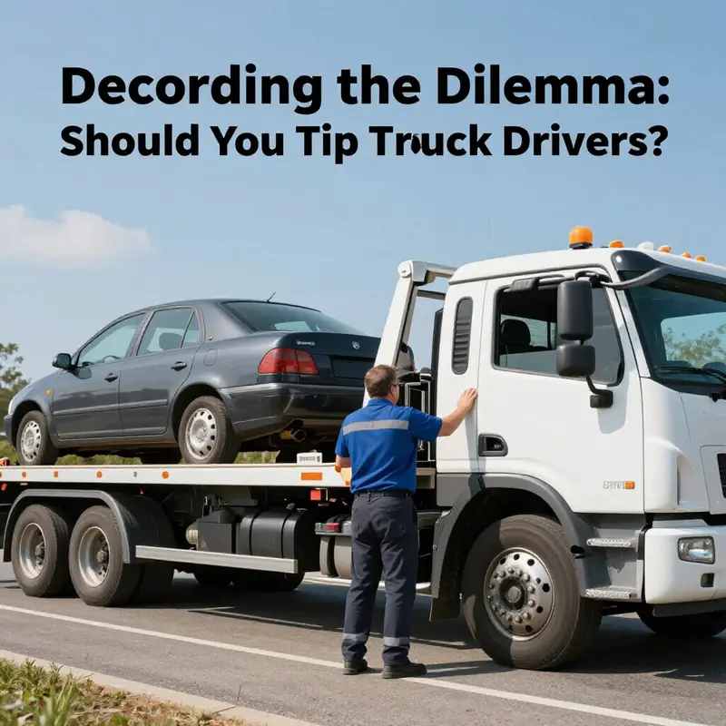 A tow truck driver providing essential assistance, illustrating the professional nature of the towing service.