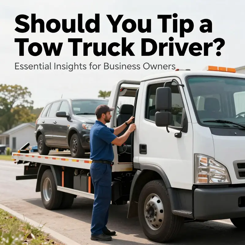A dynamic scene of tow truck drivers helping various stranded vehicles, highlighting their crucial role in roadside assistance.