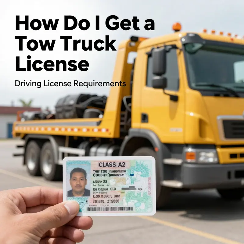 Different types of driving licenses necessary for operating tow trucks.