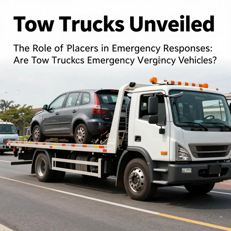 Tow trucks are critical in emergency situations, swiftly assisting vehicles in distress.