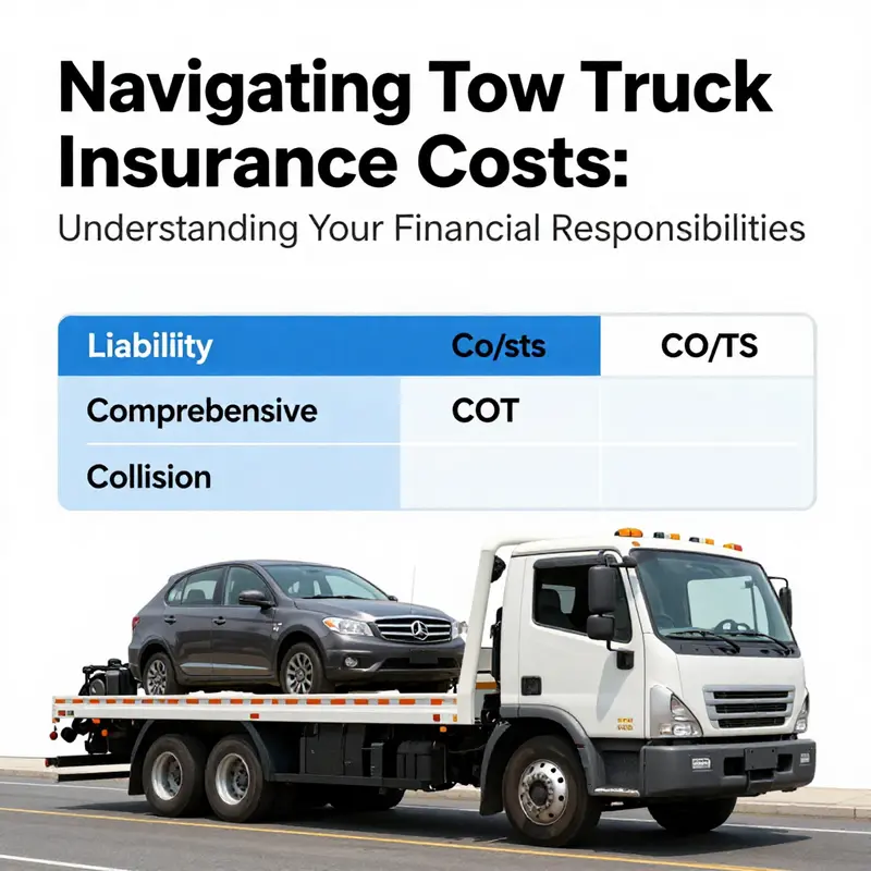 Factors influencing tow truck insurance costs, including vehicle type and driver experience.