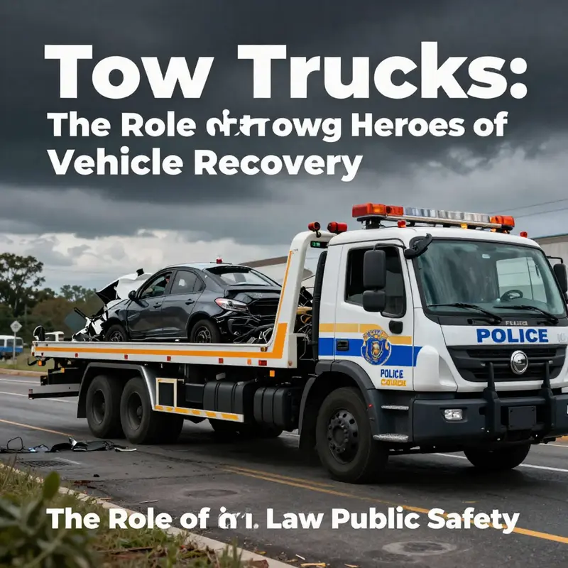 A modern tow truck showcases its sophisticated mechanisms and design essentials for effective vehicle recovery.