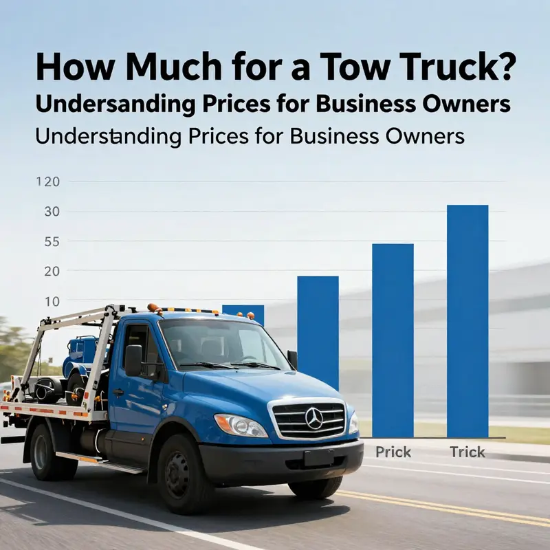 Infographic illustrating tow truck categories and associated price ranges.