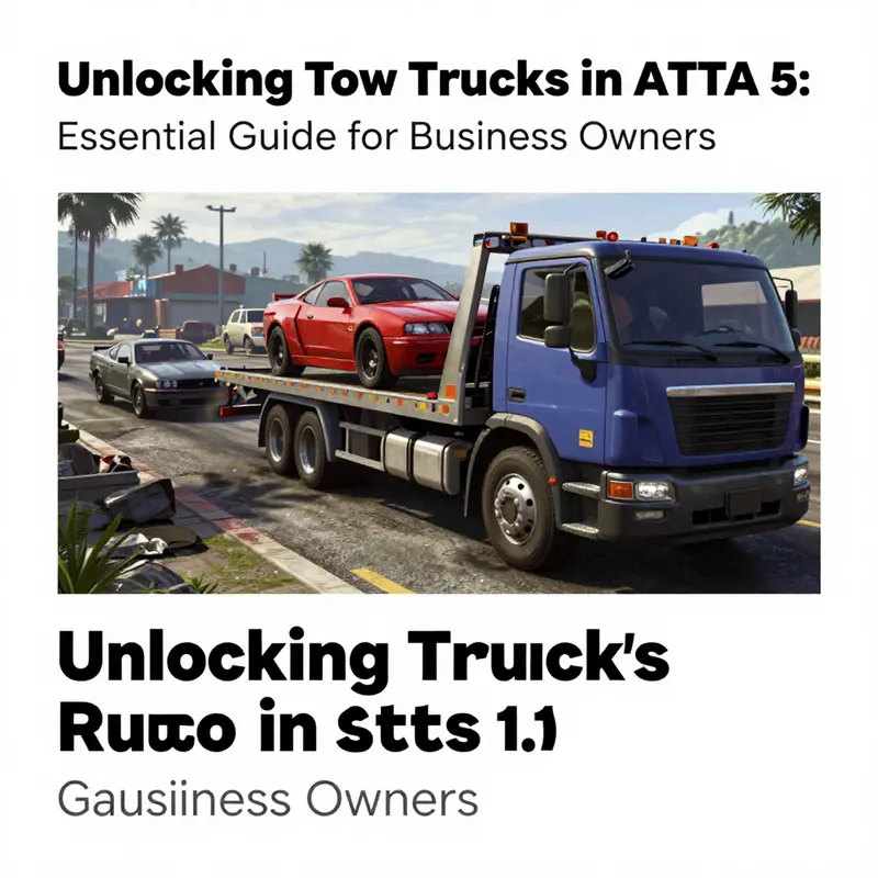 Tow truck parked near the FIB headquarters, an essential location for players.