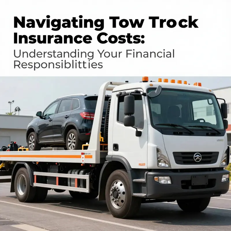 A tow truck actively working to rescue a vehicle, representing the critical role of insurance in the towing business.