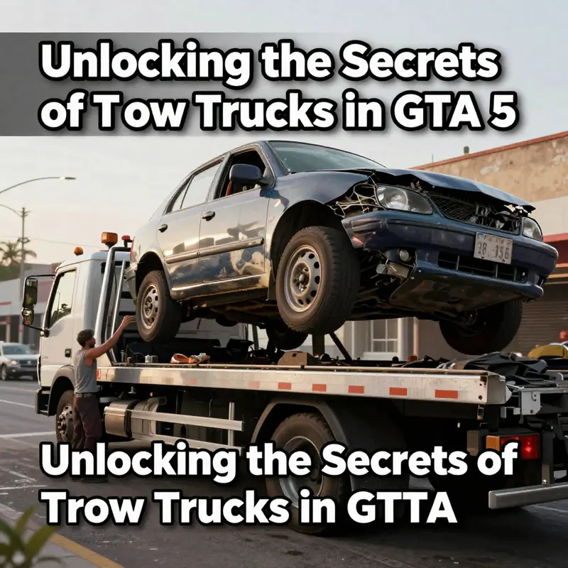 The iconic Tow Truck Garage in La Puerta, an essential hub for all towing operations in GTA 5.