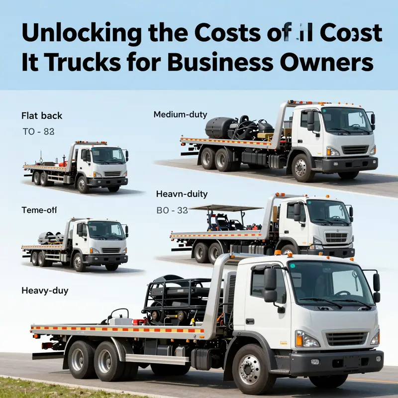 An overview of tow truck pricing models highlighting various types and their associated costs.