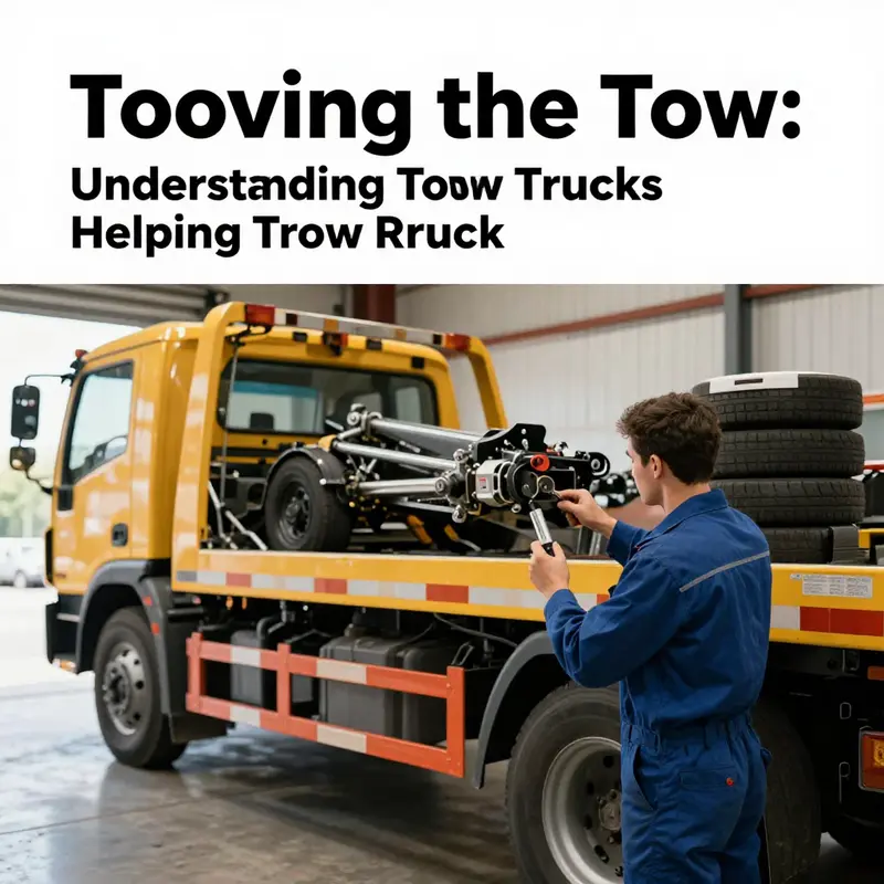 A tow truck is actively towing another tow truck on the highway, illustrating various operational scenarios.