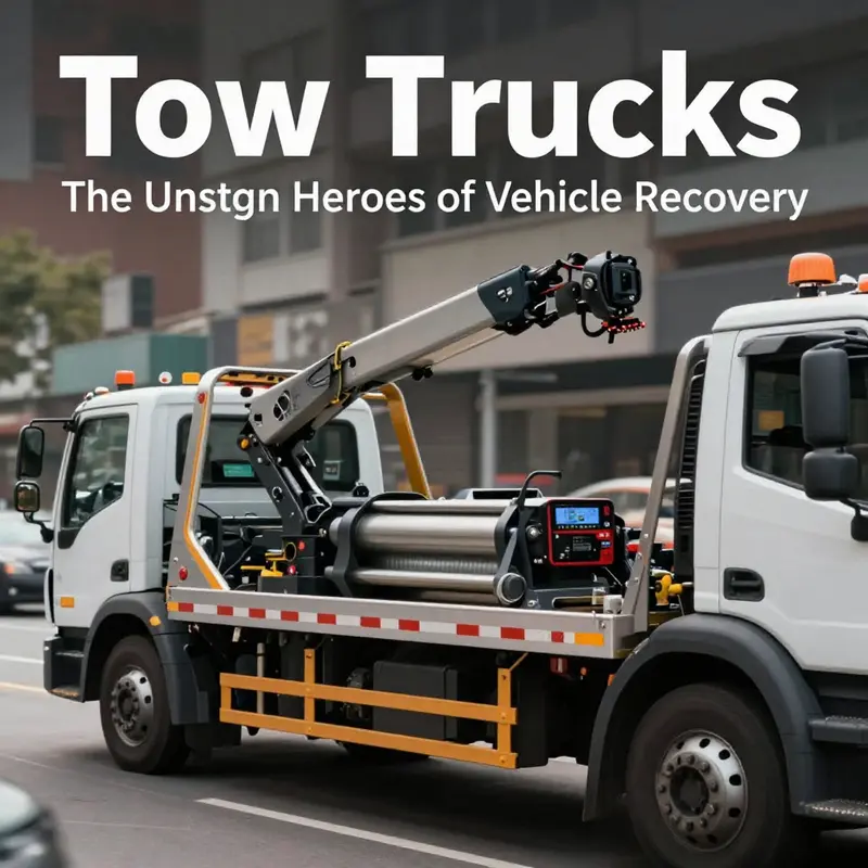 A modern tow truck showcases its sophisticated mechanisms and design essentials for effective vehicle recovery.
