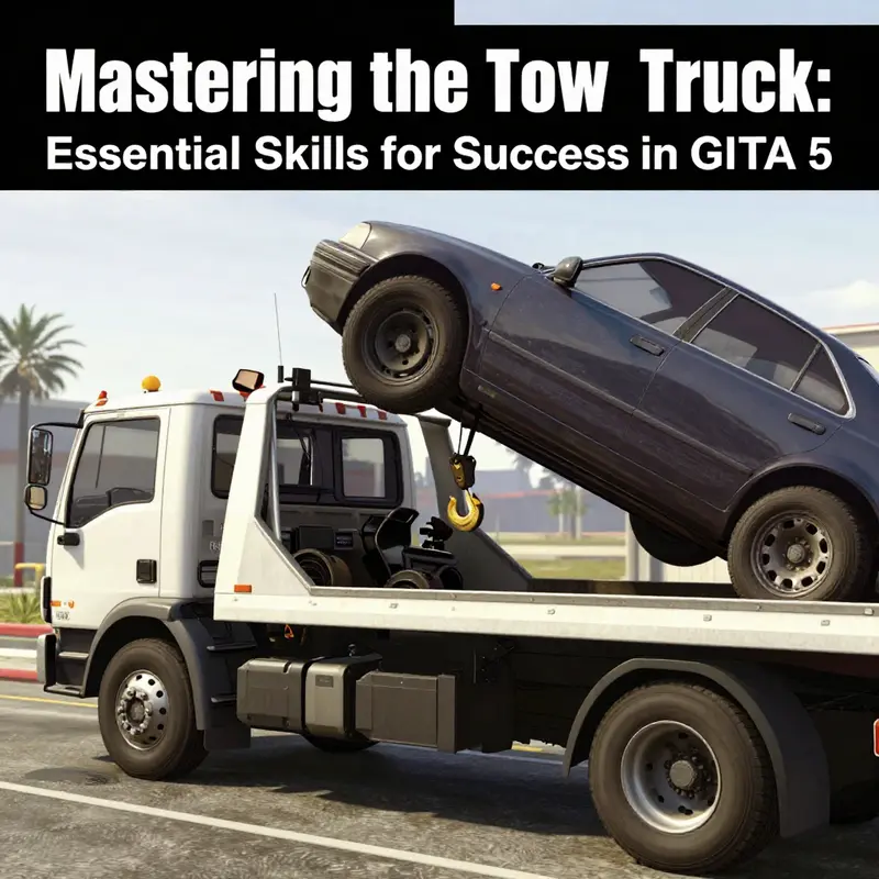 Understanding the fundamental operations of a tow truck in GTA 5.