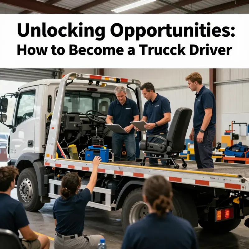A prospective tow truck driver prepares for their CDL exam, highlighting the academic requirements for entering the profession.